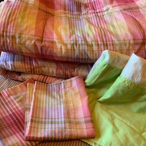 Wamsutta Twin Comforter Sham Dust ruffle 6 pc set